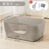 Caixa de Areia Extra Grande para Gatos com Bordas Altas, Cor Gelatina Transparente, Caixas para Gatos de Interior, Bandeja de Areia XL para Gatinhos, Caixa de Areia Jumbo com Entrada Baixa para Vários Gatos, Fácil de Limpar, Anti-respingos