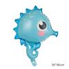 Globos de Papel de Aluminio Serie Oceánica Transfronteriza con Forma de Tiburón, Concha, Cola de Sirena, Decoración para Escena de Fiesta Temática