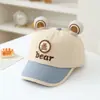 Gorra para Niños de 1-3 Años Estilo Coreano Oso Gorra de Béisbol Modelo Nuevo Primavera/Verano 2026 Gorra de Béisbol Unisex para Bebés con Protección Solar 2