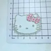 Nuevos dijes acrílicos estilo coreano plateado brillante de gato para fundas de teléfono DIY, decoraciones de zapatos, imanes de nevera, pinzas para maquillaje y pegatinas de materiales