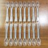 En stock cuchara para helado PP cuchara remolino de trigo cuchara remolino de trigo transparente desechable cuchara para vaso de helado