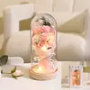 Regalo de San Valentín: Flores Secas de Gipsófila, Ramo de Flores Eternas, Flores de Jabón, Caja de Regalo de Rosa, Decoración Práctica para Novia o Maestra