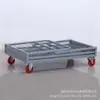Carro de plataforma plana con valla de rejilla plegable para logística, express, almacén de rotación, herramienta de manejo, carro de acero, ninguno