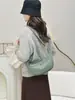 Bolsa de Ombro Feminina Leve Simples Versátil Estilo Coreano Nylon Mochila Pequena Versátil para Trabalho e Deslocamento Crossbody