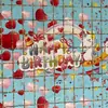 1*2 m Cortina de Chuva Quadrada de Unicórnio Cortina de Fundo Decorativa para Festa de Aniversário Infantil Cortina de Porta