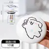 Fofo Cão de Linha Cerâmica Lavatório Pia de Banheiro Plugue de Dreno Bacia Dreno Núcleo de Rebote Criativo