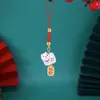 Doze Signos do Zodíaco Amuletos Trazedores de Sorte e Bênçãos, Pingente de Celular de Caqui da Sorte, Pingente Criativo para Bolsa, Pequeno Acessório para Pen Drive USB, Chaveiro