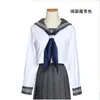 Lenço triangular de cetim, lenço de uniforme Jk, lenço branco com nó de peixinho dourado, lenço estilo universitário feito à mão com fivela, tamanho pequeno.