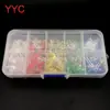 Diodos emisores de luz LED de colores verde amarillo rojo blanco azul, cuentas de lámpara LED de 3MM5MM, paquete de caja de yuanes, 10 tipos, 20 piezas cada uno, 200 piezas en total