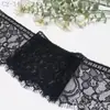 Renda de tricô macia preta Tanglong, onda única, não elástica, material de acabamento em renda para acessórios de vestuário e lingerie