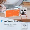 O Novo Modelo é Adequado para Capa de Celular Bicolor Brilhante para iPhone 17 Pro Max, Capa com Suporte para Lente para iPhone 16 Pro, Capa Magnética para iPhone 17