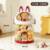 Adorable Contenedor de Almacenamiento Transparente para Muñecas de Monstruos Pequeños con Tapa, Cubo de Almacenamiento a Prueba de Polvo para Figuras de Escritorio Infantil, Adorable Diseño de Dibujos Animados