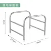 Estante para Lavabo y Tina de Cocina y Baño Montado en Pared sin Taladro, Estante de Almacenamiento de Acero Inoxidable para Baño