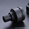 Enchufe hexagonal de 1 pulgada y media 38 mm para agujero cuadrado destornillador hidráulico 1-1/2 enchufe hexagonal para pistola de aire