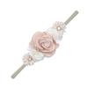 Diadema Creativa Nueva para Niños Transfronteriza Nailon con Tela Empalmada Diadema de Flor Simulada Banda para el Cabello Accesorios para Fotos de Bebé