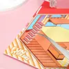 Libro de Colección de Pegatinas de Paisajismo Estéreo 3D Estilo Supermercado Capibala Niños Hecho a Mano DIY Libro de Pegatinas de Escena en Miniatura
