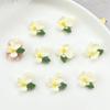 Famoso en Internet Joyería para Uñas Gardenia Fresco Primavera y Verano Flor Tridimensional Accesorios de Resina Pendientes DIY Accesorios para Pasador de Pelo