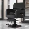 Silla giratoria con reposabrazos elevable de acero inoxidable para barbería, silla reclinable para estilismo y corte de cabello para salón de peluquería