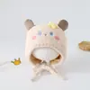 Gorro para Bebé Chenjing Otoño e Invierno Nuevo Expresión Linda Gorro de Punto Cálido Protección para las Orejas Gorro para Bebé Niño y Niña Venta al por Mayor