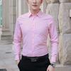 Camiseta térmica para hombre de terciopelo gruesa de manga larga ajustada de color, camiseta térmica casual de negocios para invierno para hombre
