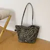 Elegante Bolsa Xiaomi para Mujer Estilo Coreano 2026 Nueva Bandolera Estampado de Leopardo Retro Personalidad Nicho Bolso de Mano Viaje Moda