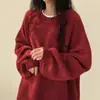Moda Europea y Americana Transfronteriza Tk Suéter de Punto Caliente de Venta Ropa Casual Versátil de Color Sólido con Abertura Suelto de Manga Larga para Otoño e Invierno