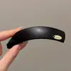 Pinza banana de satén plisado estilo francés para recogidos de mujer, pasador grande para coletas altas, pinza de agarre vertical con un toque de alta gama
