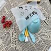 Bolsa con cierre tazón de pp cepillo para mascarilla de silicona varilla de película cuchara medidora juego de tazones de mascarilla de belleza combinación multicolor opcional