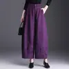 Novas calças de moda estilo chinês de cintura alta e perna larga para mulheres, novo modelo outono 2026, emagrecedoras, versáteis, elegantes e estilosas