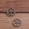 1 peça 3 cores 18mm DIY Acessórios de Joalheria Liga Pingente Redondo Vazado Engrenagem Steampunk