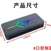 Controlador Argb con Control de Temperatura para Computadora 5V 3-Pines Hub Control Remoto Inalámbrico Pwm Sincronización Rgb Ventilador de Doble Canal