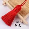 Fleco de borlas corto gordo borla tamaño pequeño 5 cm abertura bolsa de sobre Hanfu abanico cuerda colgante seda de hielo diy hecho a mano imprescindible