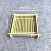 Cesta Creativa de Bambú Tejido para Frutas Cesta de Frutas Cesta Pequeña de Bambú Productos de Bambú Exhibidor Cesta para Snacks Cesta de Almacenamiento de Frutas y Postres para Sala de Estar