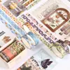 Fita Washi Estilo Ins de Alto Valor Estético - Conjunto Básico para Decoração de Diário, Colagem Criativa DIY