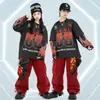 Ropa de Calle de Hip Hop de Moda para Niños Ropa de Rendimiento para Niños Ropa Infantil de Hip Hop Otoño Invierno Marca de Moda Traje de Rendimiento Conjunto Fresco y Atractivo