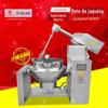 Agitador planetário automático wok grande aquecimento elétrico sanduíche wok hot pot fundo material máquina de fritura planetária