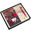 Manual de Shanhaijing, caja de regalo, marcapáginas de metal hueco con forma de grulla de estilo chino, regalo artístico retro y fresco.