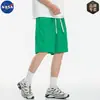 Pantalones Cortos de Color Sólido con Sensación a Hielo de Alta Calidad Marca Nasa para Hombre, Verano Transpirables Casuales Deportivos Sueltos Modernos de Cinco Puntos