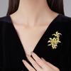 Broche de Fragancia Azul de Osmanthus Vintage de Alta Gama para Mujer Exquisito de Lujo Ligero Pin de Osmanthus Diseño de Vanguardia Accesorios para Corsage Traje