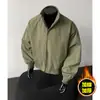 Chaqueta de trabajo para hombre de comercio exterior 2026 otoño e invierno, chaqueta de béisbol engrosada, abrigo acolchado, abrigo de algodón estilo americano con cuello alto para hombre