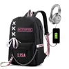 Stray kids combinación alrededor de la misma mochila mochila mochila bolsa Estudiantes coreanos hombres y mujeres Gran Capacidad Nuevo
