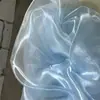 Tela de organza transparente fina suave ropa vestido falda de tul cortina de gasa tela de fondo de boda hilo de hadas hecho a mano