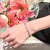 Pulsera de flor de gema Lolita diseñador LULU chapado color oro de 18K tesoro flor pequeña circonita collar pendientes traje