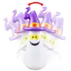 Suministros Decorativos Inflables de PVC al por Mayor Casa Embrujada Inflable Muñeco Tumbler Fantasma Inflable Muñeca Anticaída con Sombrero Muñeca