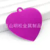 Etiqueta de Mascota de Aluminio Placa de Perro Llavero Láser Colgante de Corazón Placa de Nombre de Mascota Etiqueta de Identidad Accesorios Antiperdidos Colgante