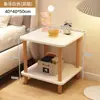 Mesa de noche simple de madera maciza alternativa para dormitorio, estante de almacenamiento para el hogar, mesa pequeña para casa de alquiler, mesita de noche, mesa de café pequeña