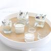 Copo Criativo para Vela de Aromaterapia Porta-Vela de Vidro Casa Copo Transparente para Vela com Tampa Copo Porta-Vela Romântico para Interior