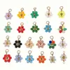 Contas Coloridas a Vácuo para Conservar a Cor Flor de Cristal Margarida Pingente Brincos Criativos DIY Puros Feitos à Mão Acessórios de Pérola de Imitação