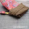 Bolsa de joyería de fondo redondo con bolsillo largo tipo manojo bolsa de juego de texto bolsa de almacenamiento para tazas de té bolsa cuadrada de fondo vintage bolsa de regalo al por mayor
