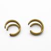 Novo bracelete mais vendido, brincos de clipe, pingentes, acessórios para colares, acessórios de joias de cobre DIY, clipe de osso da orelha em V de camada dupla personalizado
